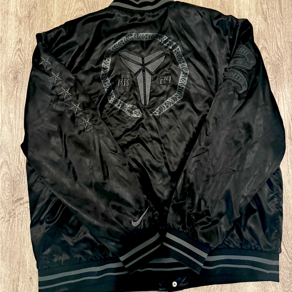 RARE Kobe Bryant Satin Bomber Jacket “Hunt or be Hunted”